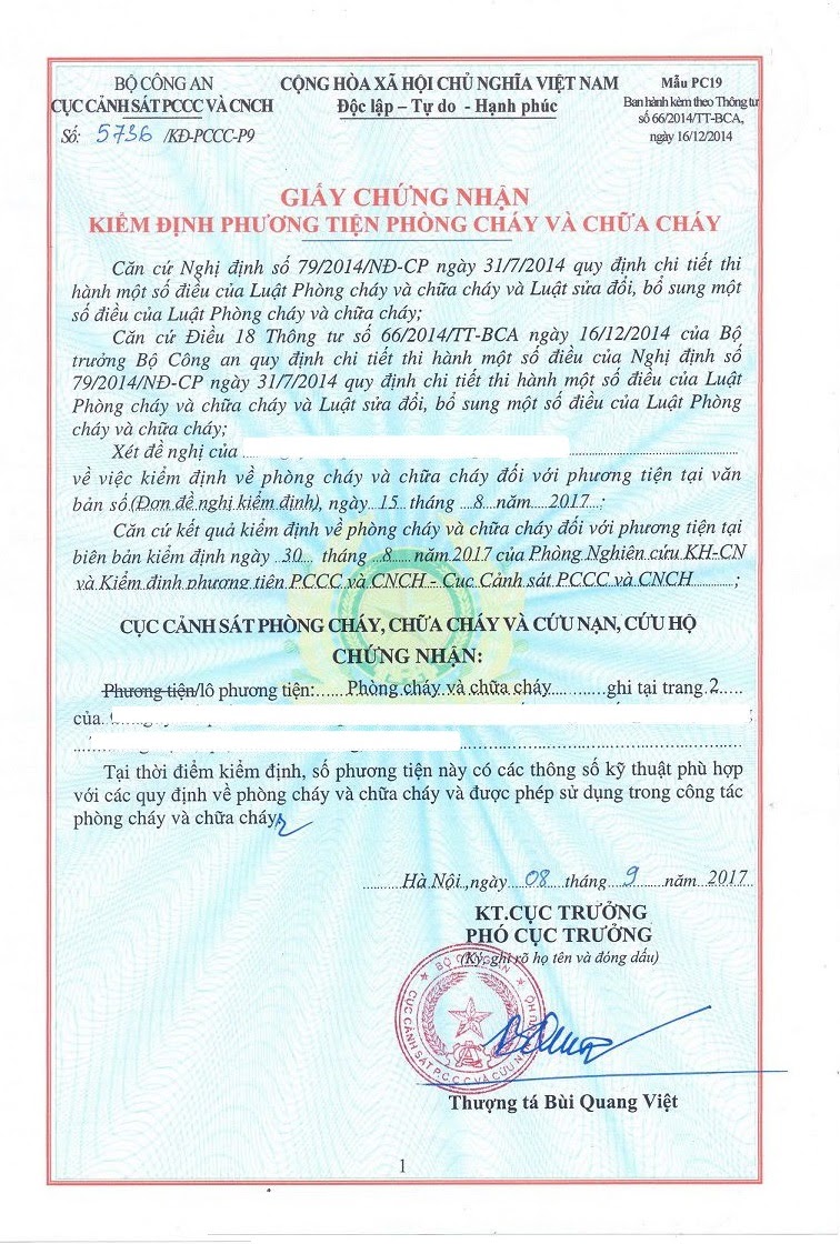 giấy phép phòng cháy chữa cháy là gì