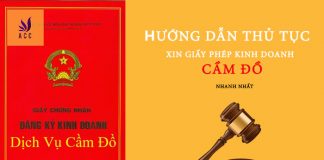 hướng dẫn thủ tục đăng ký giấy phép kinh doanh cầm đồ