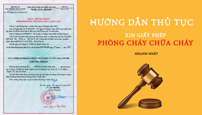 thủ tục xin gấy phép phòng cháy chữa cháy