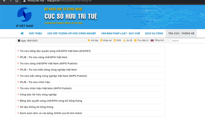 tra cứu bảo hộ thương hiệu