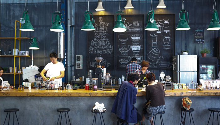 trang trí quán cafe