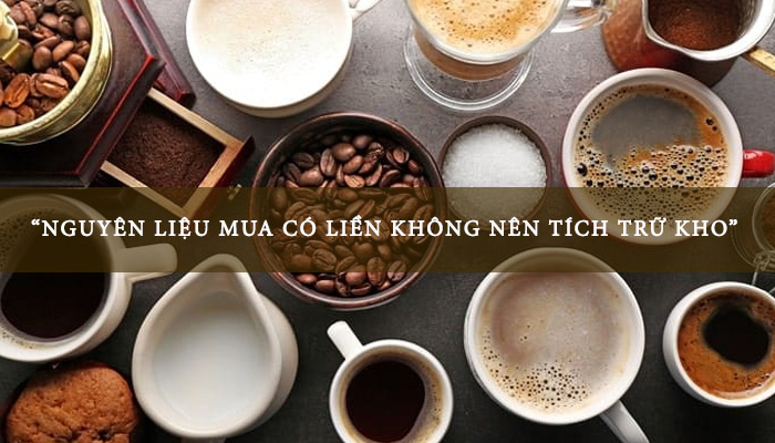 vốn nhập nguyên liệu quán cafe