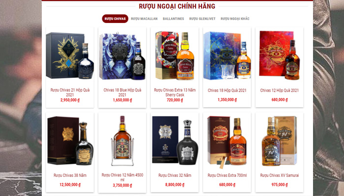 rượu ngoại nhập khẩu chính hãng