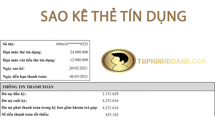 sao kê thẻ tín dụng là gì