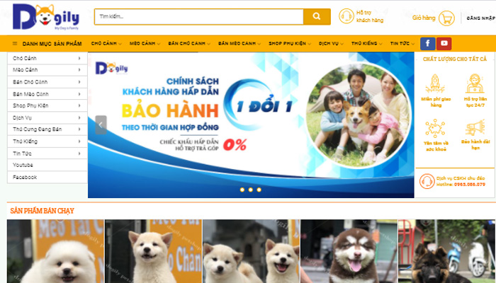 Cửa hàng thú cưng Dogily