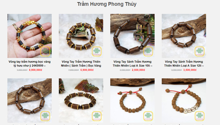 sản phẩm cửa hàng Cát Tường Phong Thủy