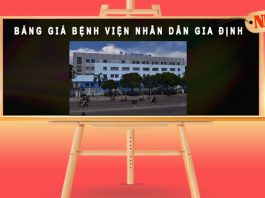 Bảng giá bệnh viện nhân dân gia định