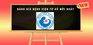 bảng giá bệnh viện Từ Dũ