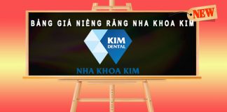 Bảng giá niềng răng Nha Khoa Kim