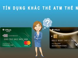 thẻ tín dụng khác thẻ atm thế nào