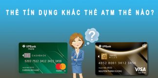 thẻ tín dụng khác thẻ atm thế nào