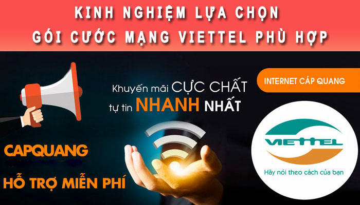 Kinh nghiệm lựa chọn gói Internet Viettel