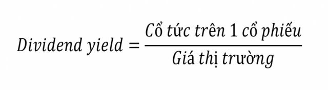 công thức tính tỷ suất cổ tức