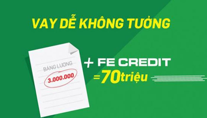 Hướng dẫn thủ tục vay tiền mặt Fe Credit