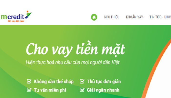 Vay tiền mặt MC Credit