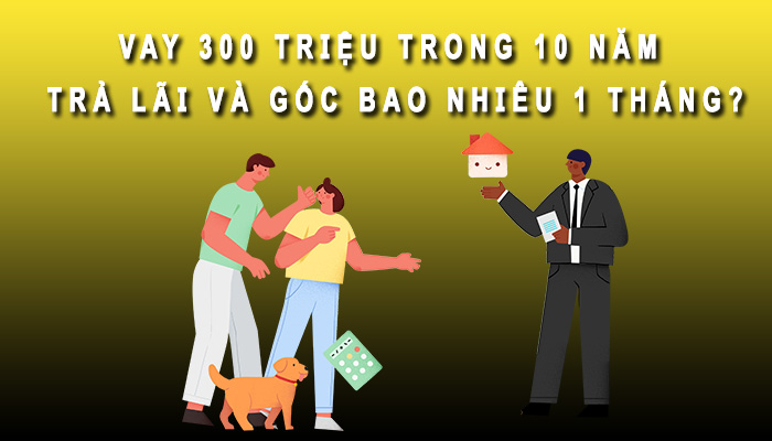 vay 300 triệu trong 10 năm