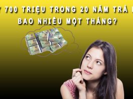 vay 70 triệu trong 20 năm