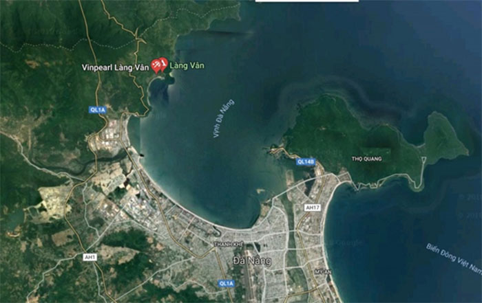 vị trí dự án vinpearl làng vân