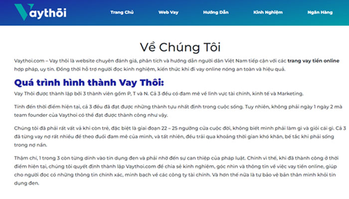 vay thôi