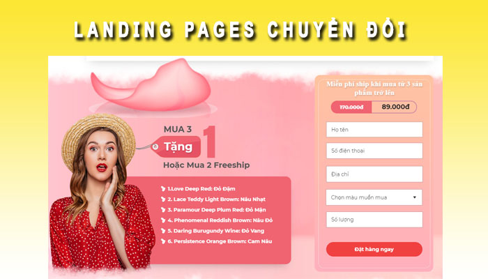 Landing Pages chuyển đổi