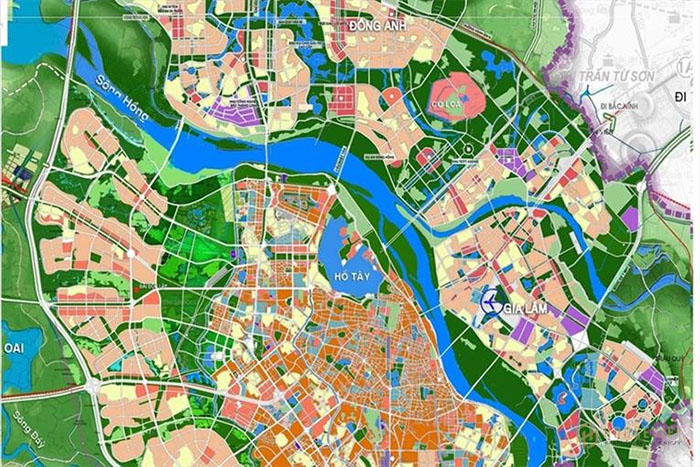 Bản đồ quy hoạch sông hồng