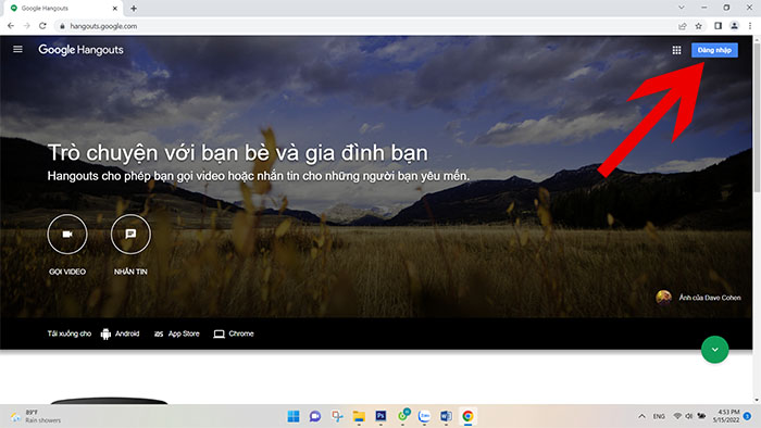 Cài đặt Google Hangouts trên máy tính