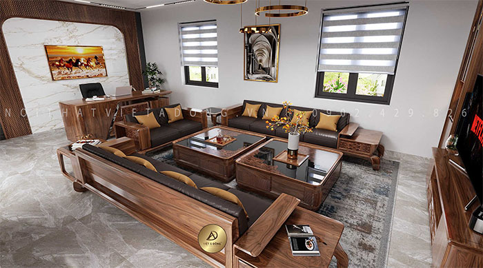 sofa óc chó chữ u