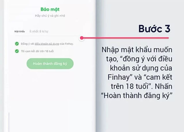 tạo mật khẩu finhay