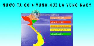 4 vùng núi nước ta