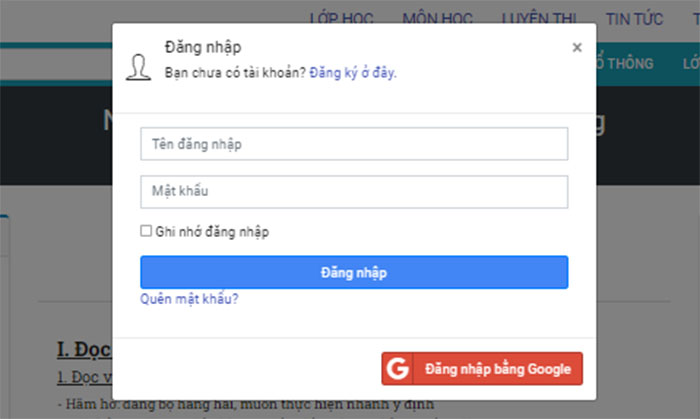học trực ruyến kính cận vn