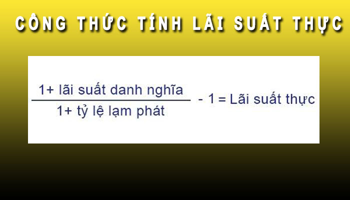 công thức tính lãi suất thực