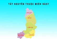 tây nguyên thuộc miền nào