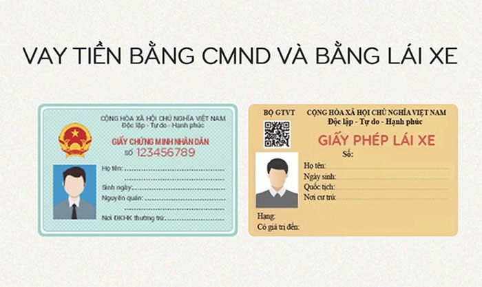 vay trả góp bằng cmnd