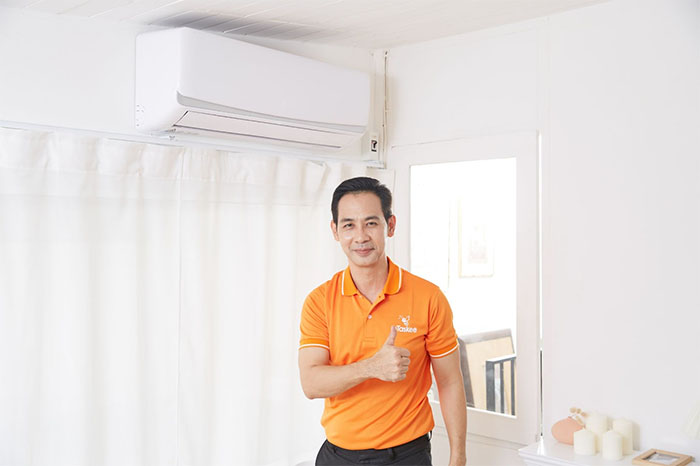 Ứng dụng đặt lịch vệ sinh máy lạnh bTaskee