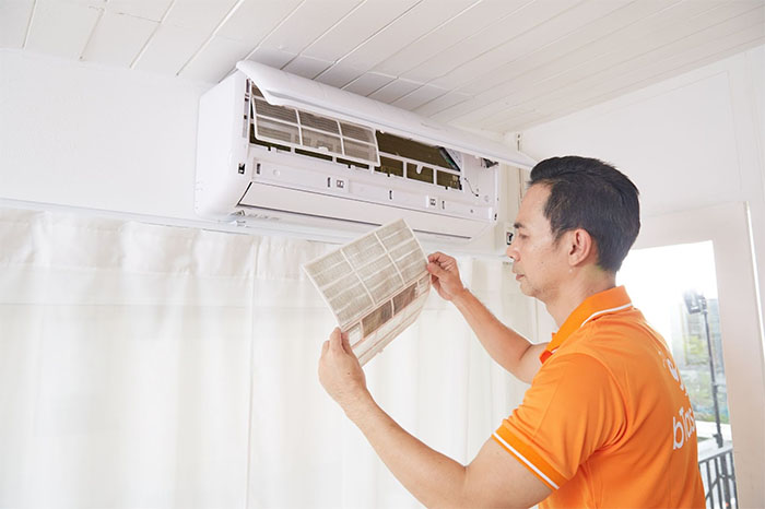 Ứng dụng đặt lịch vệ sinh máy lạnh bTaskee