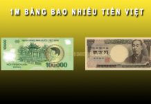 1M là bao nhiêu tiền Việt Nam? 1M là bao nhiêu tiền Việt Nam