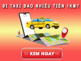 đi taxi bao nhiêu tiền 1 km