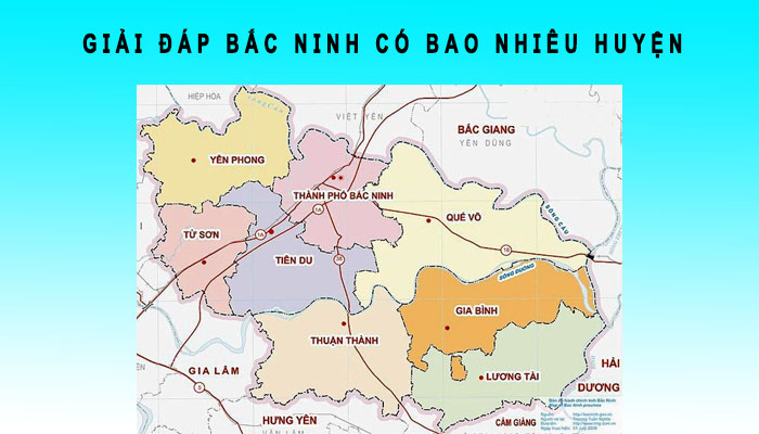 Bắc Ninh có bao nhiêu huyện