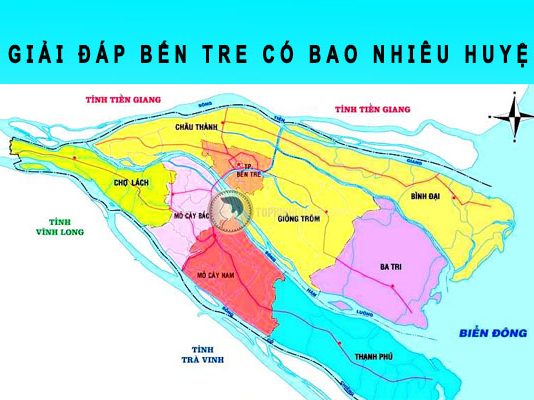 Bến Tre có bao nhiêu huyện? Các huyện của tỉnh Bến Tre tên gì? Bến Tre có bao nhiêu huyện