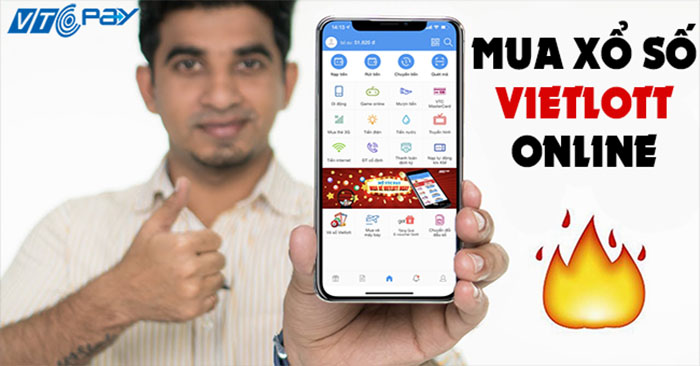 Cách mua vietlott online qua App VTC Pay