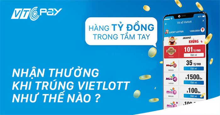 Cách mua vietlott online qua App VTC Pay
