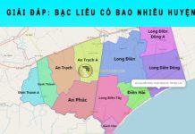 Bạc Liêu có bao nhiêu huyện? Các huyện của tỉnh Bạc Liêu tên gì? Bạc Liêu có bao nhiêu huyện