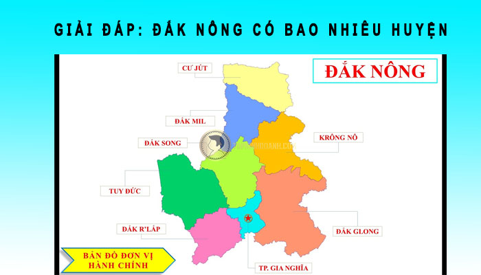 Đắk Nông có bao nhiêu huyện