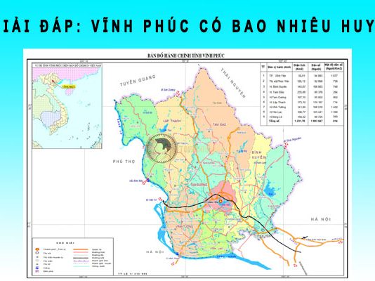 Vĩnh Phúc có bao nhiêu huyện