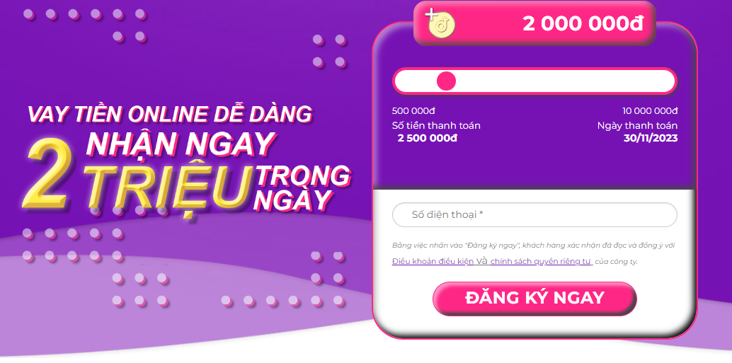 Takomo - Ứng dụng cho vay online không thẩm định